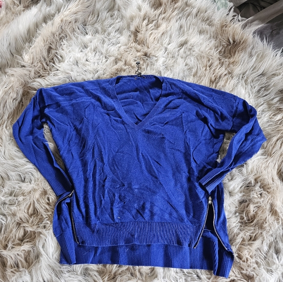 Express Sweaters - Express Royal Blue V-Neck Sweater